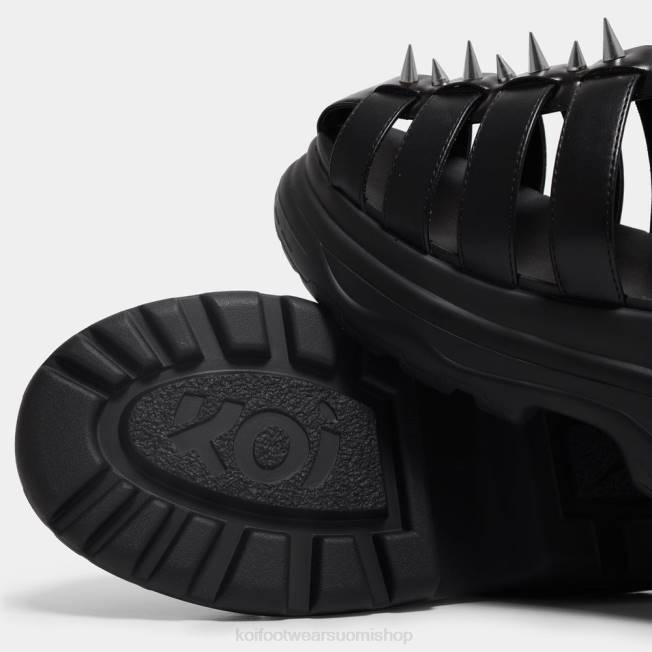 paksu sandaali | KOI footwear miehet enclave-piikillä varustetut paksut sandaalit VX88214 musta