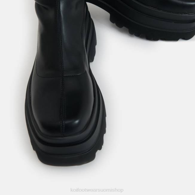 reidet korkea saappaat | KOI footwear naiset tolan trident polvisaappaat VX8884 musta