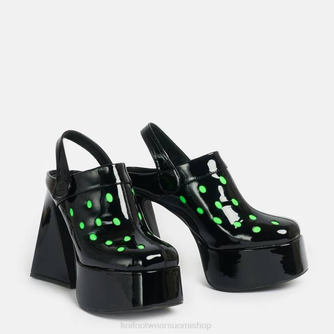 kantapää | KOI footwear naiset galactic boom neon alien heels VX8838 musta