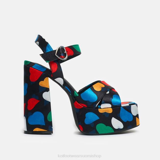 kantapää | KOI footwear naiset musta sokeritasku alustakorkokengät VX8846 musta