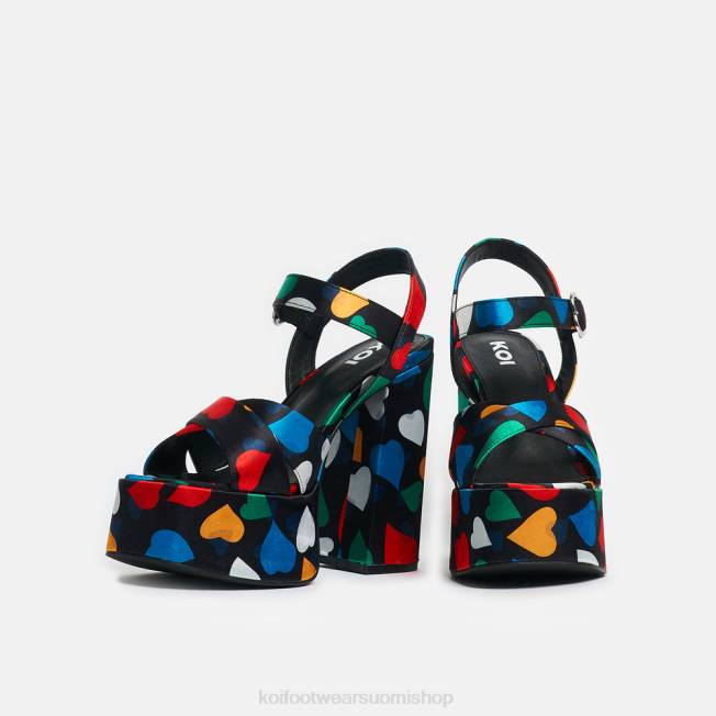 kantapää | KOI footwear naiset musta sokeritasku alustakorkokengät VX8846 musta
