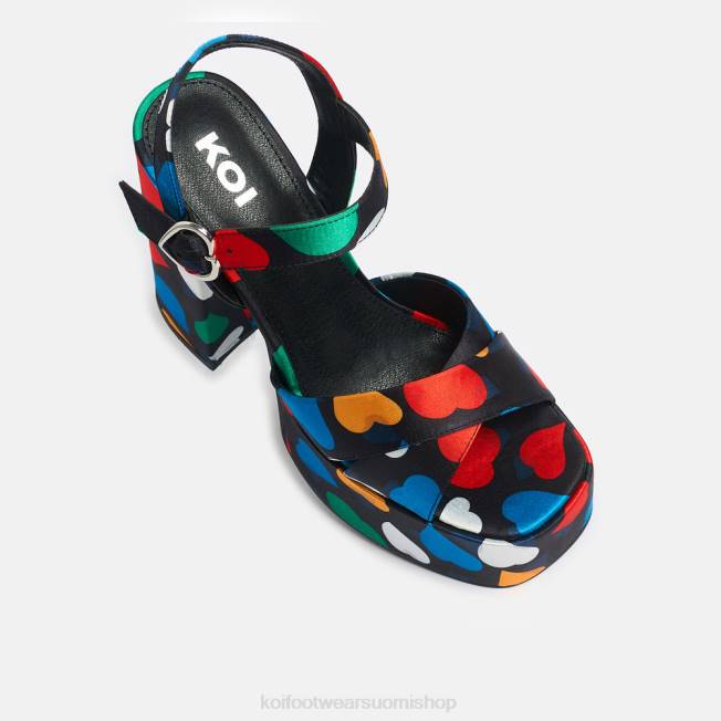 kantapää | KOI footwear naiset musta sokeritasku alustakorkokengät VX8846 musta