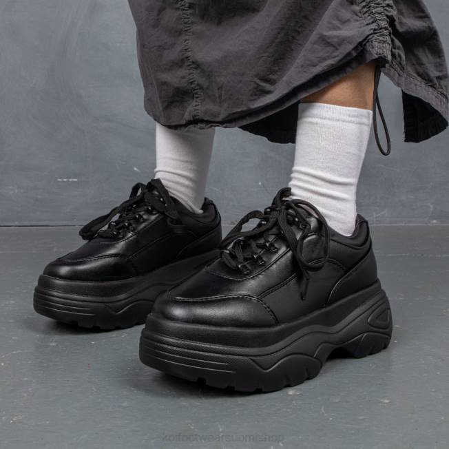 valmentaja | KOI footwear naiset hyökkääjä chunky bubble tennarit VX88115 musta