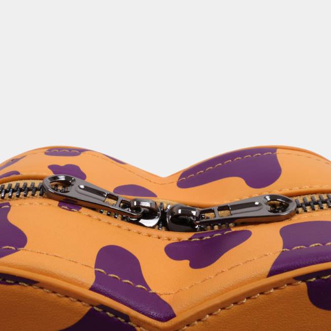 lisävaruste KOI footwear naiset funky kaupunkilehmäprinttilaukku VX88170 oranssi