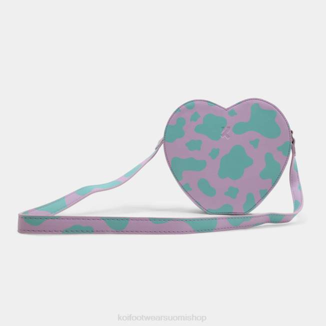 lisävaruste KOI footwear naiset funky town lila lehmän print laukku VX88171 violetti