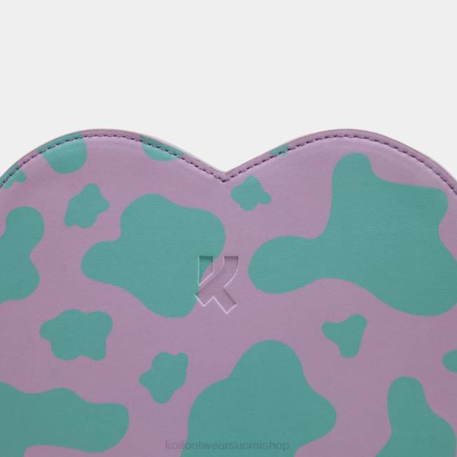 lisävaruste KOI footwear naiset funky town lila lehmän print laukku VX88171 violetti