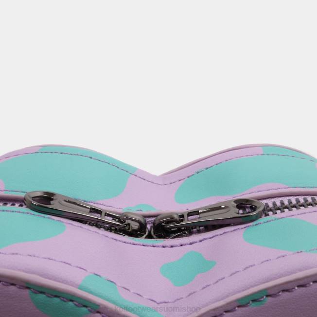 lisävaruste KOI footwear naiset funky town lila lehmän print laukku VX88171 violetti