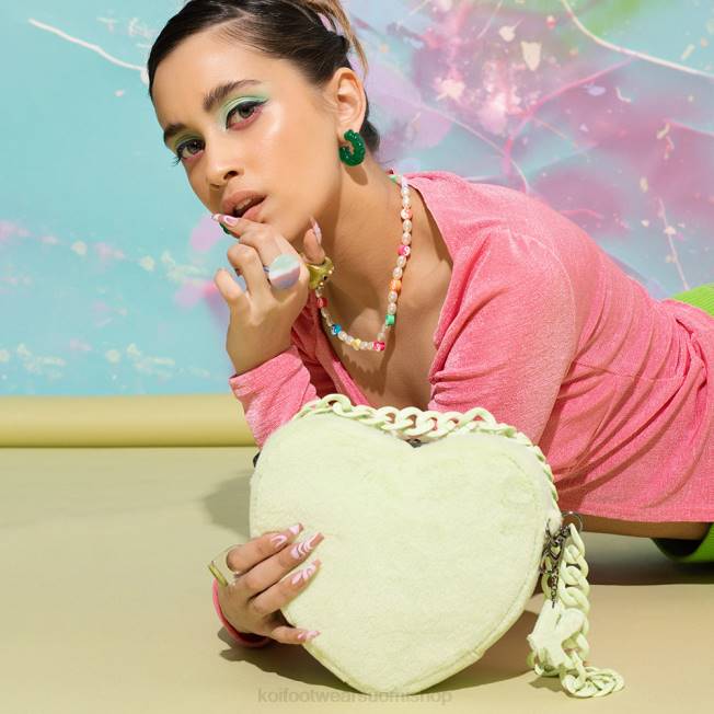 lisävaruste KOI footwear naiset vihreä pilvisydän flutters tekoturkislaukku VX88169 vihreä