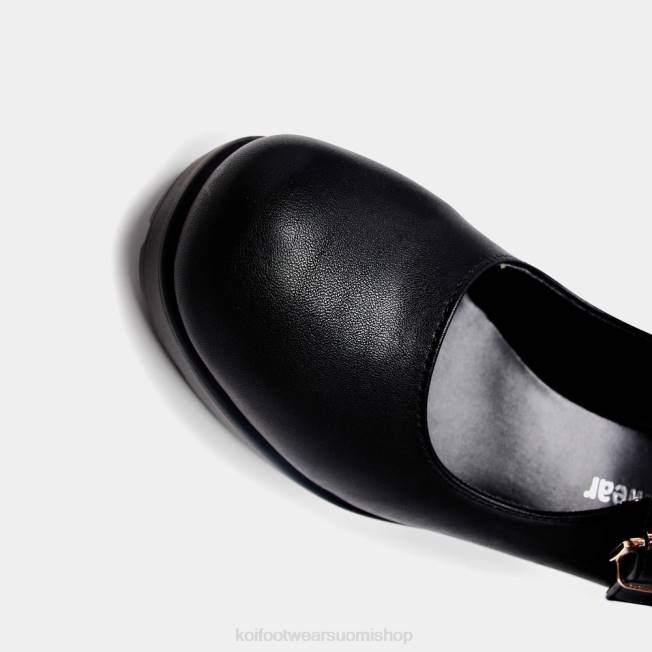 mary jane kenkä | KOI footwear naiset tira leveä istuvuus mary janes \"keinonahkapainos\" VX8825 musta
