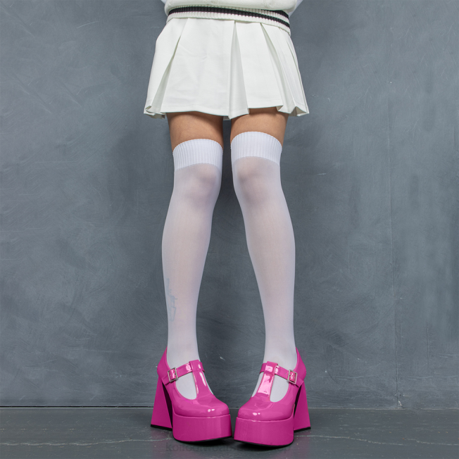 mary jane kenkä | KOI footwear naiset vadelma ripple heeled mary janes VX887 vaaleanpunainen