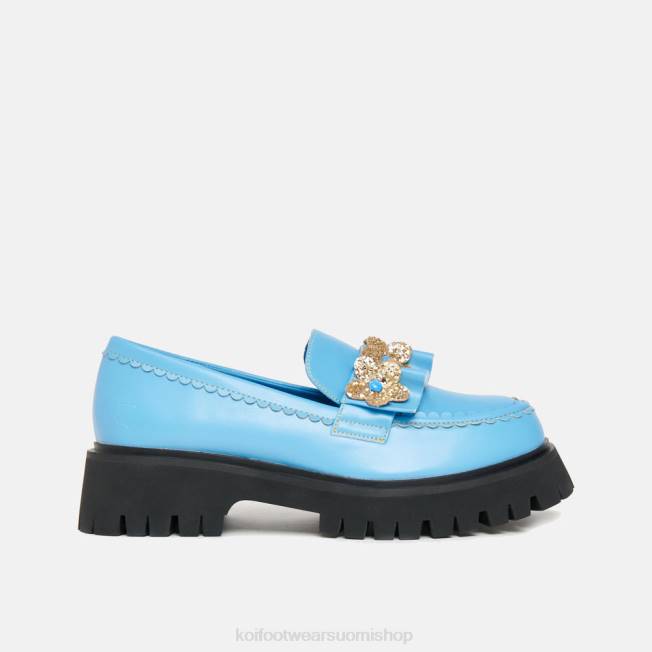 loafer | KOI footwear naiset auringonlasku lehdet kukka loafers VX8841 sininen