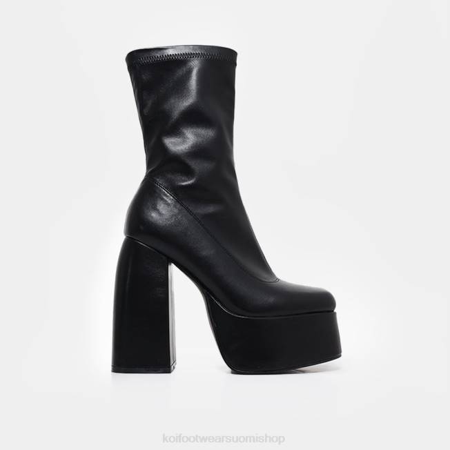 saapas | KOI footwear naiset akiba stretch fit sukkakorkokengät VX88153 musta