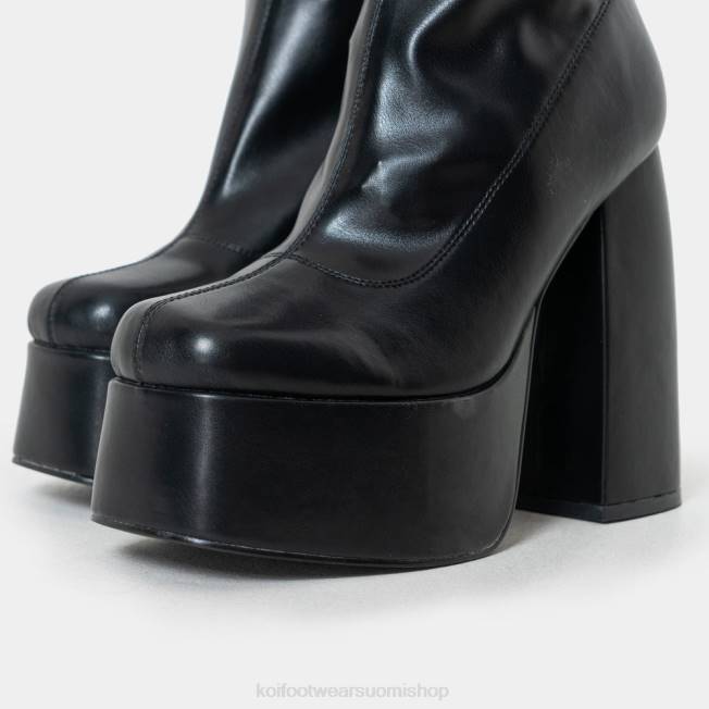 saapas | KOI footwear naiset akiba stretch fit sukkakorkokengät VX88153 musta