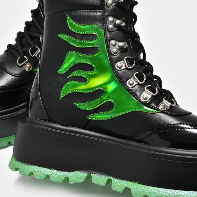 saapas | KOI footwear naiset cha cha cha hologrammi liekkisaappaat VX8875 musta