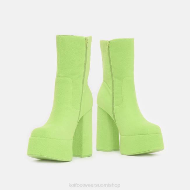 saapas | KOI footwear naiset dipsy pörröiset alustasaappaat VX8899 vihreä