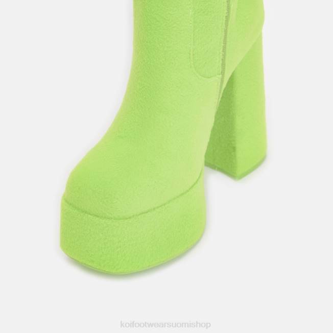 saapas | KOI footwear naiset dipsy pörröiset alustasaappaat VX8899 vihreä