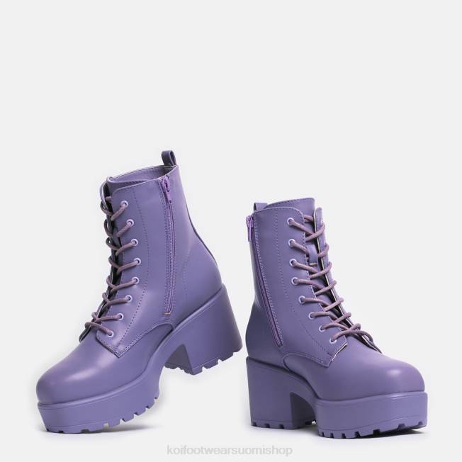 saapas | KOI footwear naiset gin lavender alustan armeijan saappaat VX8874 violetti