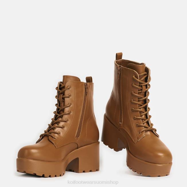 saapas | KOI footwear naiset gin poltetun alustan armeijan saappaat VX8873 oranssi