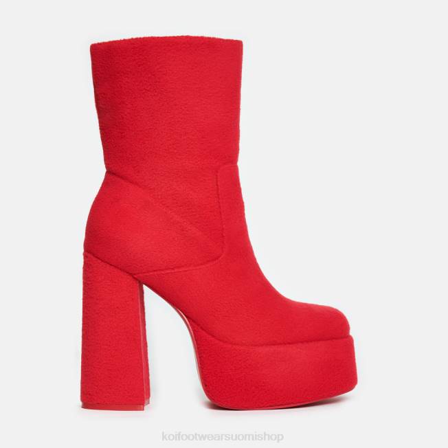 saapas | KOI footwear naiset po pörröiset alustasaappaat VX88101 punainen