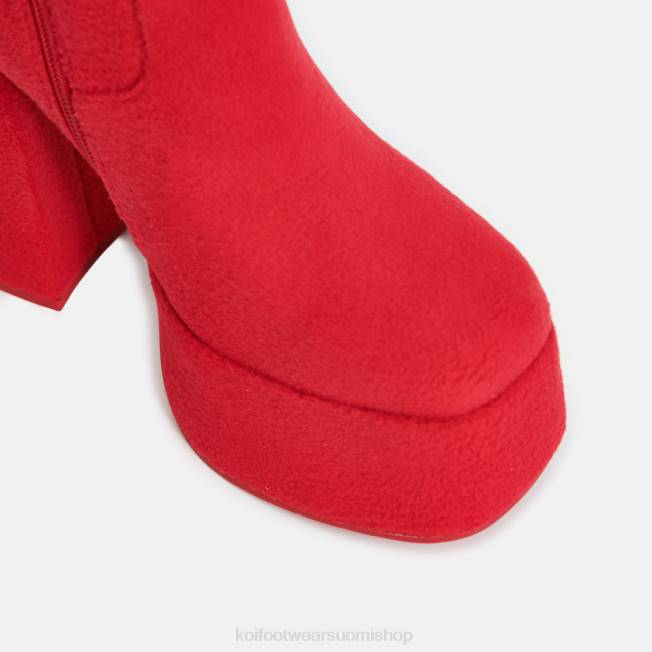 saapas | KOI footwear naiset po pörröiset alustasaappaat VX88101 punainen