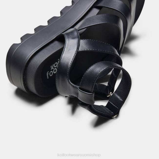 sandaali | KOI footwear naiset crix paksut litteät sandaalit VX88143 musta