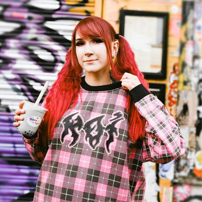 vaatetus KOI footwear naiset yami oversize collegepaita VX88161 vaaleanpunainen